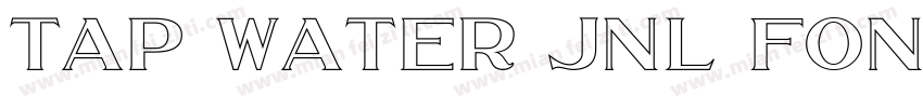Tap Water JNL font字体转换